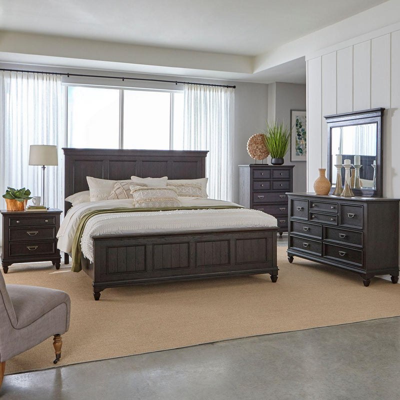 Liberty Furniture Industries Inc. Allyson Park 417B-BR-KPBDMCN 7 pc King Panel Bedroom Set IMAGE 1