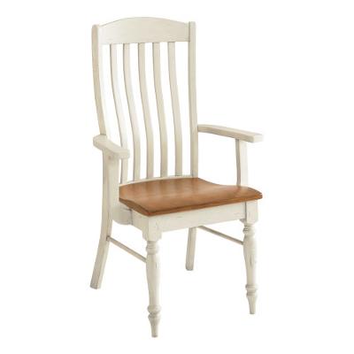 Bassett Arm Chair Henry 4015-1000 (Aged Saddle/Farmhouse White) IMAGE 2