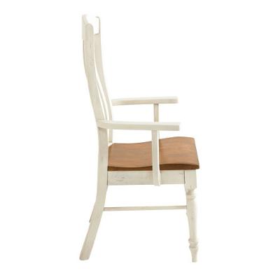 Bassett Arm Chair Henry 4015-1000 (Aged Saddle/Farmhouse White) IMAGE 3