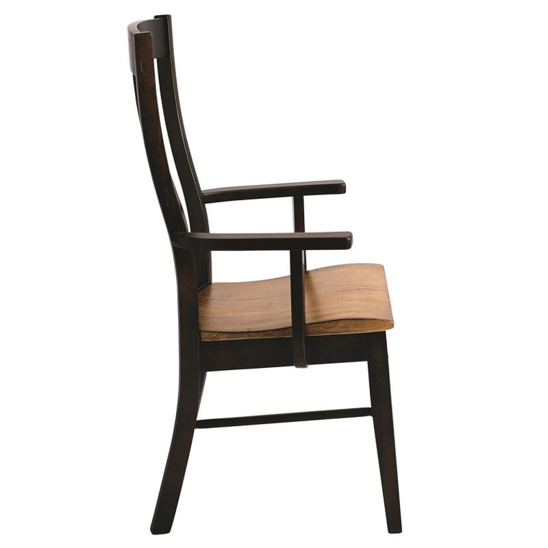 Bassett Arm Chair Boone 4015-1000 (Aged Saddle/Lampblack) IMAGE 3