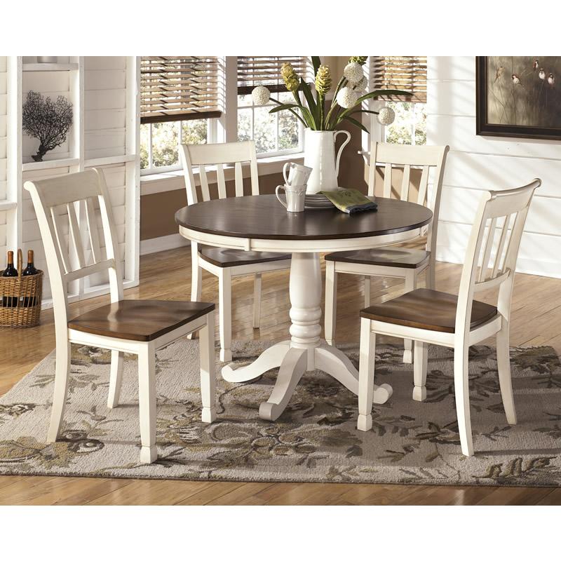 Signature Design by Ashley Round Whitesburg Dining Table with Pedestal Base D583-15T/D583-15B IMAGE 2