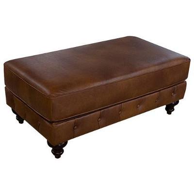 England Furniture Lucy Leather Ottoman Lucy Ottoman 2R07AL IMAGE 1