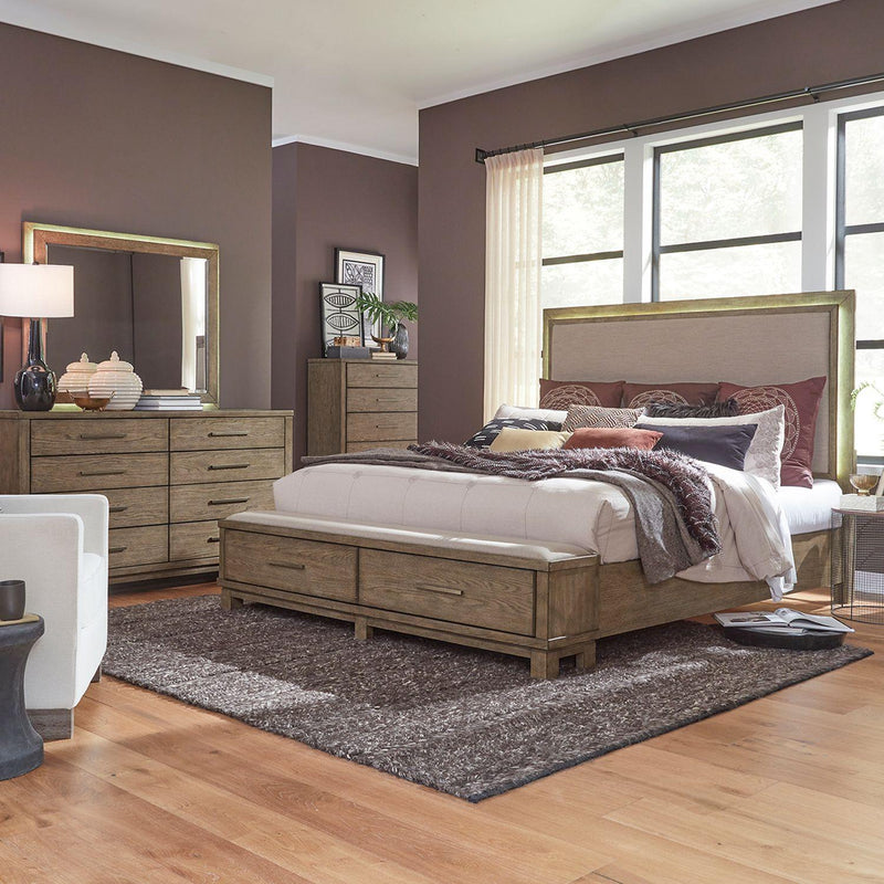 Liberty Furniture Industries Inc. Canyon Road 876-BR-QSBDMC 6 pc Queen Platform Bedroom Set IMAGE 1