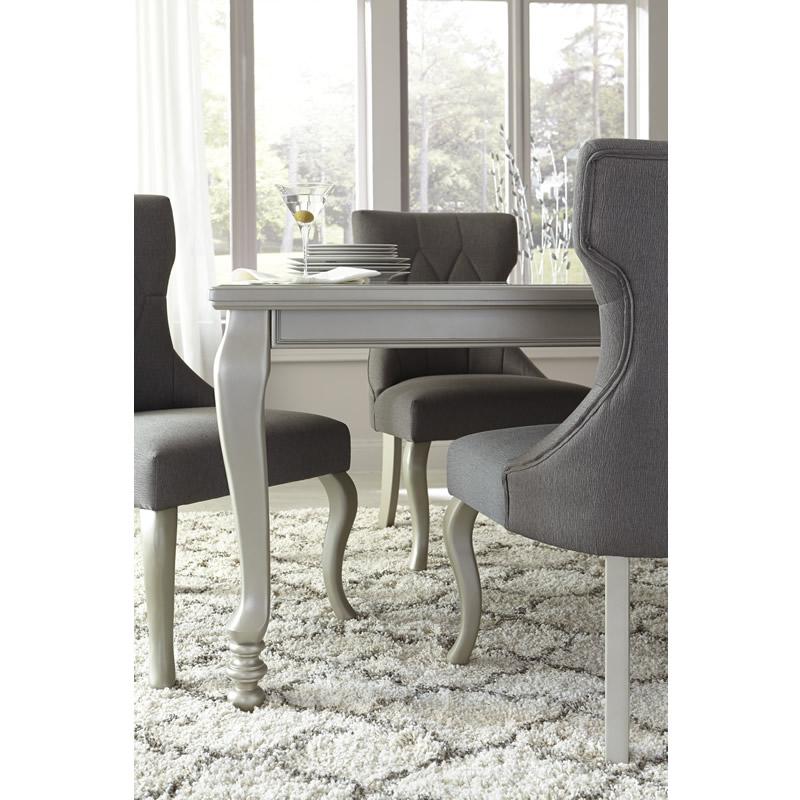 Signature Design by Ashley Coralayne Dining Table with Glass Top D650-35 IMAGE 3