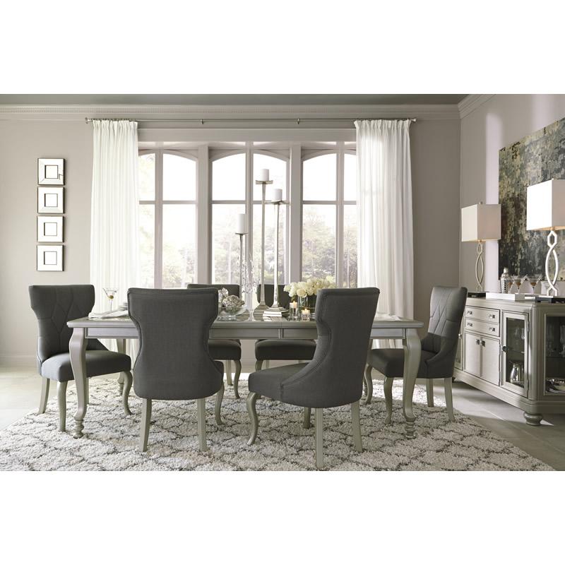 Signature Design by Ashley Coralayne Dining Table with Glass Top D650-35 IMAGE 4