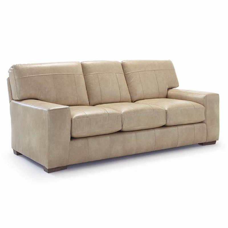 Best Home Furnishings Millport Stationary Leather Sofa S47RLU IMAGE 1