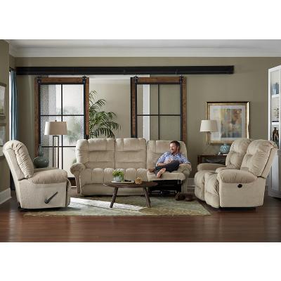 Best Home Furnishings Seger Reclining Fabric Loveseat Seger L720RC4 Space Saver Loveseat with Console IMAGE 2