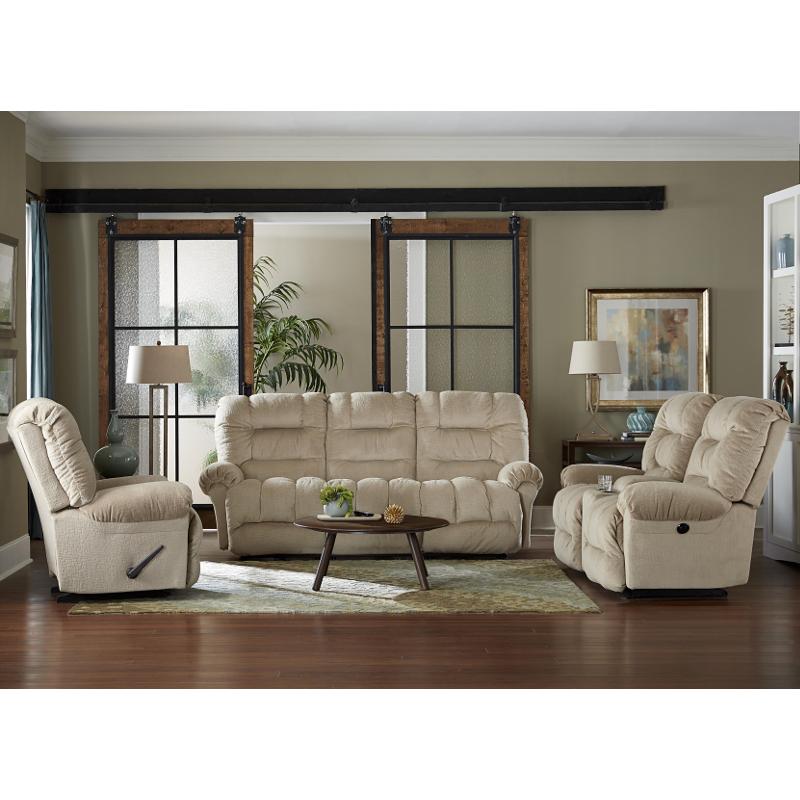 Best Home Furnishings Seger Reclining Fabric Loveseat Seger L720RC4 Space Saver Loveseat with Console IMAGE 3