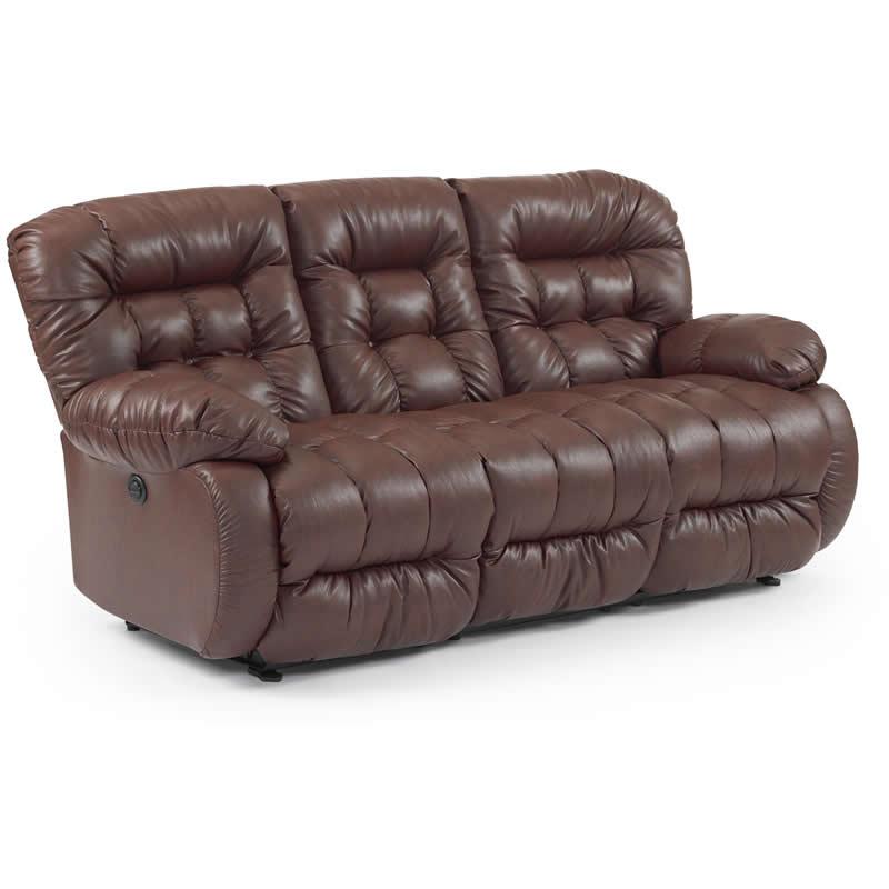 Best Home Furnishings Plusher Reclining Leather Match Sofa Plusher S565RP4 IMAGE 1