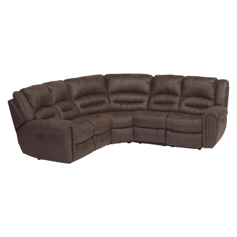 Flexsteel Downtown Power Reclining Fabric 3 pc Sectional 1710-65P-23-66P IMAGE 1