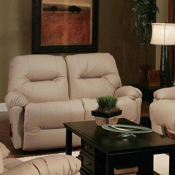 Best Home Furnishings Redford Manual Reclining Leather Loveseat Redford L500 Loveseat IMAGE 1