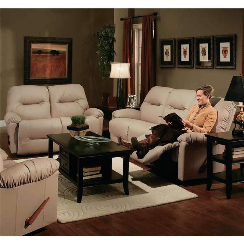 Best Home Furnishings Redford Manual Reclining Leather Loveseat Redford L500 Loveseat IMAGE 2