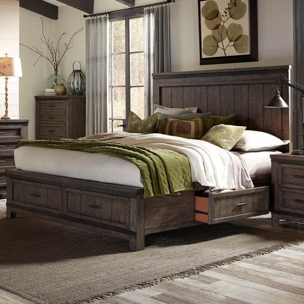 Liberty Furniture Industries Inc. Thornwood Hills King Bed with Storage 759-BR-K2S IMAGE 1