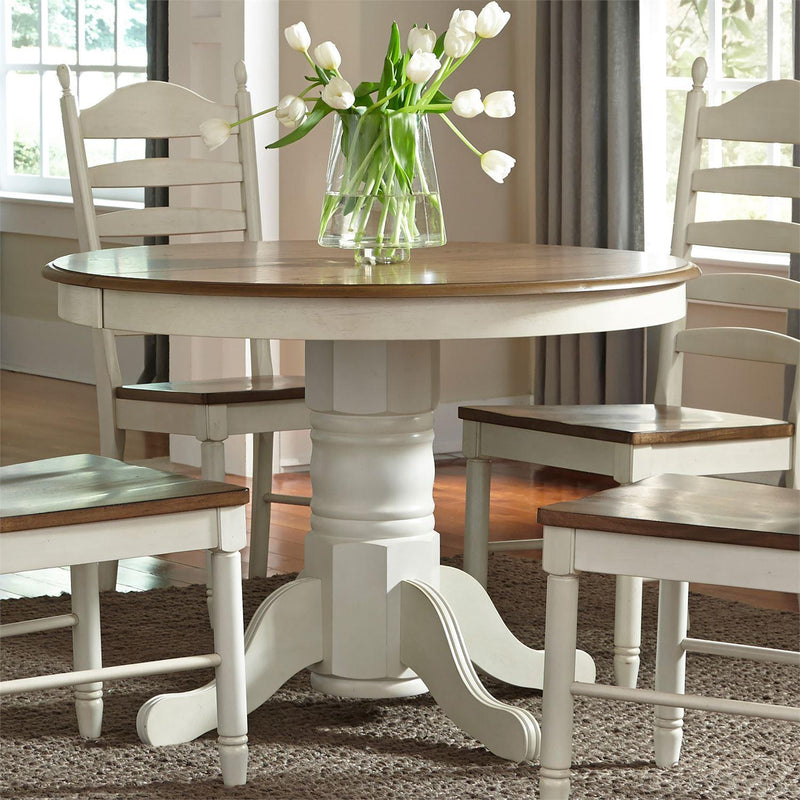 Liberty Furniture Industries Inc. Round Springfield Dining Table with Pedestal Base 278-CD-PDS IMAGE 5