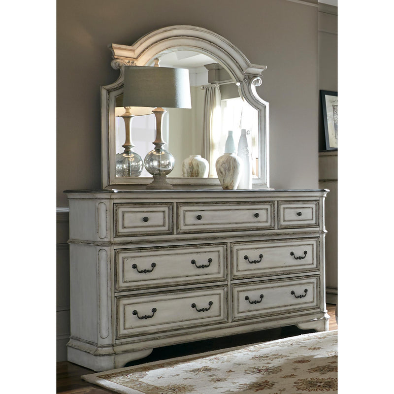 Liberty Furniture Industries Inc. Magnolia Manor Arched Dresser Mirror 244-BR51 IMAGE 2