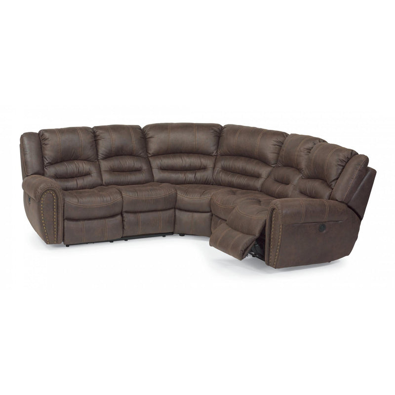 Flexsteel Downtown Reclining Fabric 3 pc Sectional 1710-654-23-664/349-70 IMAGE 2