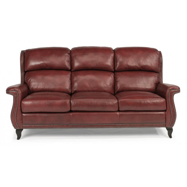 Flexsteel Sting Ray Stationary Leather Sofa 1256-31-LSP-55 IMAGE 1