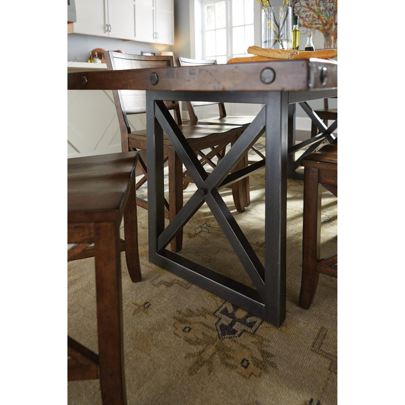 Flexsteel Carpenter Dining Table with Trestle Base W6722-831 IMAGE 3