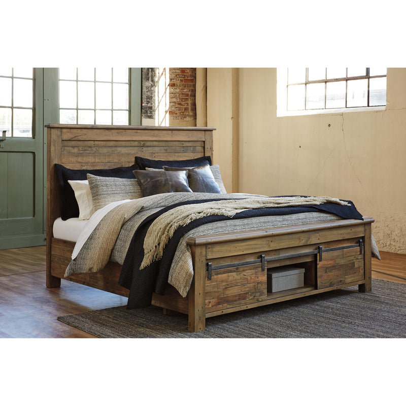 Signature Design by Ashley Sommerford Queen Panel Bed with Storage B775-77/B775-74S/B775-98S IMAGE 1