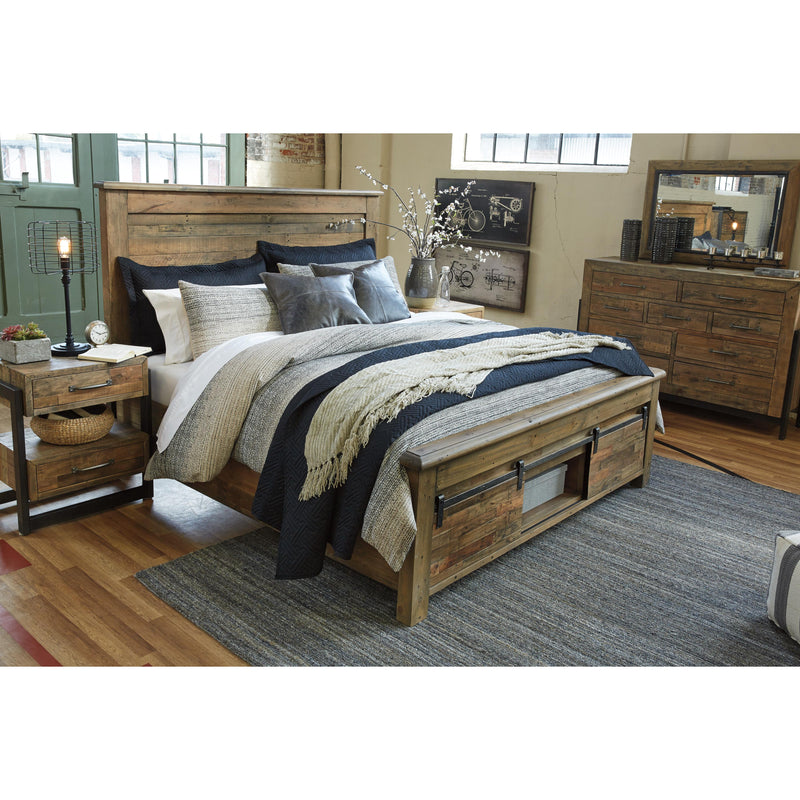 Signature Design by Ashley Sommerford Queen Panel Bed with Storage B775-77/B775-74S/B775-98S IMAGE 3