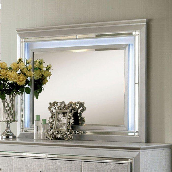 Furniture of America Bellanova Dresser Mirror CM7979SV-M IMAGE 1