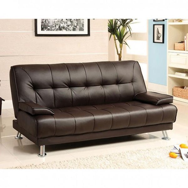 Furniture of America Beaumont Leatherette Futon CM2100 IMAGE 1