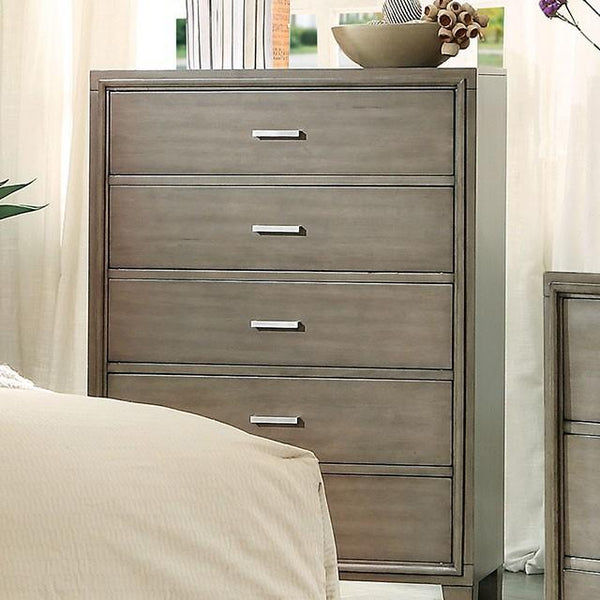 Furniture of America Enrico 5-Drawer Chest CM7068GY-C IMAGE 1