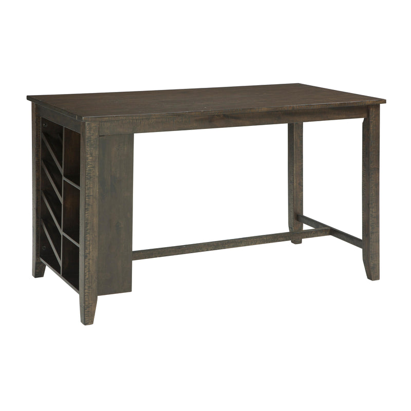 Signature Design by Ashley Rokane Counter Height Dining Table with Trestle Base D397-32 IMAGE 1