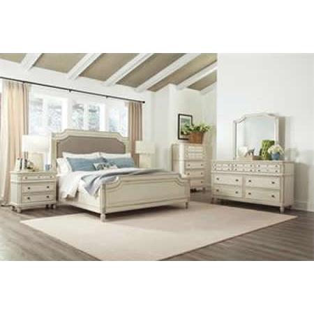 Riverside Furniture Huntleigh Queen Upholstered Panel Bed 10270/10271/10276 IMAGE 8