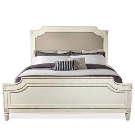 Riverside Furniture Huntleigh King Upholstered Panel Bed 10280/10281/10276 IMAGE 1