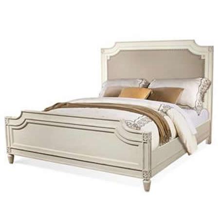 Riverside Furniture Huntleigh King Upholstered Panel Bed 10280/10281/10276 IMAGE 2