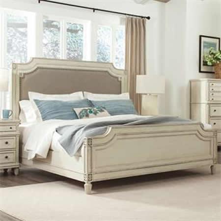 Riverside Furniture Huntleigh King Upholstered Panel Bed 10280/10281/10276 IMAGE 3