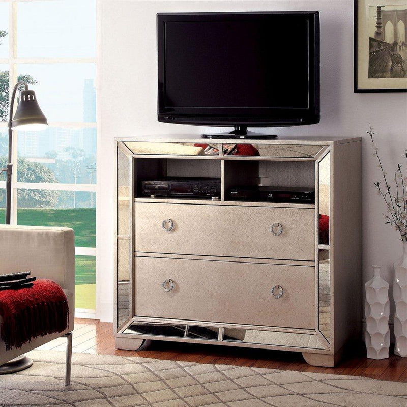 Furniture of America Loraine 2-Drawer Media Chest CM7195TV IMAGE 2