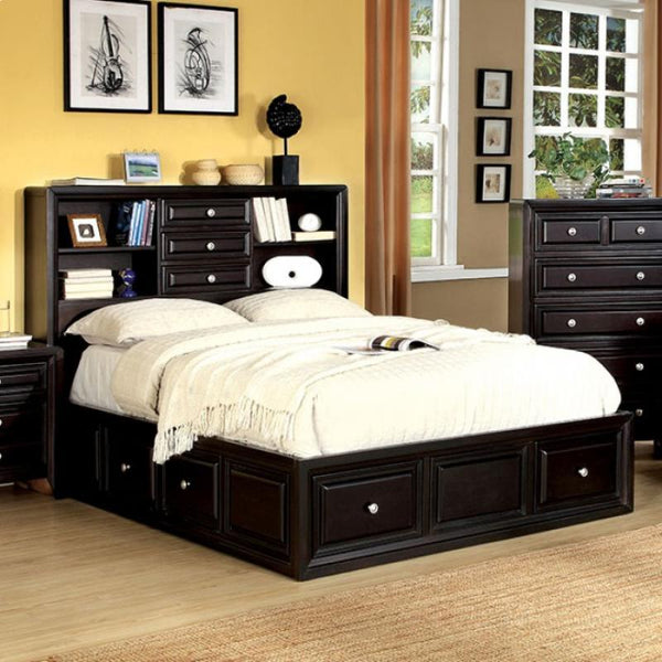 Furniture of America Yorkville Queen Bookcase Bed CM7059Q-BED IMAGE 1
