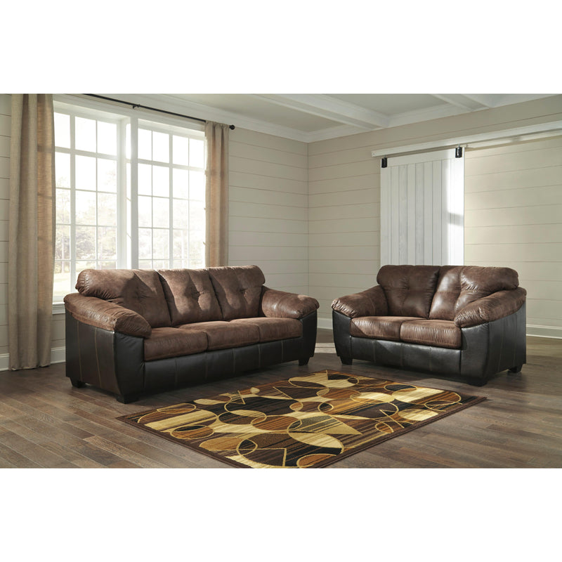 Signature Design by Ashley Gregale Stationary Fabric and Leather Look Sofa 9160338 IMAGE 3