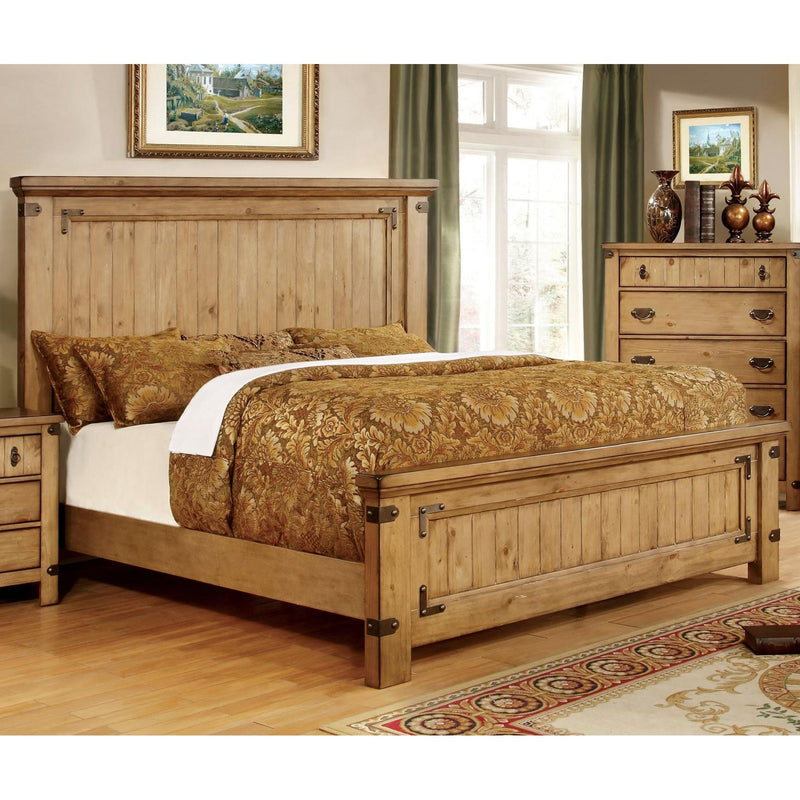 Furniture of America Pioneer King Panel Bed CM7449EK-BED IMAGE 1