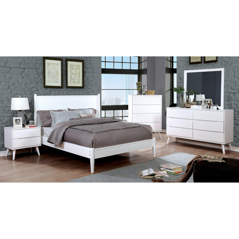 Furniture of America Lennart II California King Panel Bed CM7386WH-CK-BED IMAGE 2
