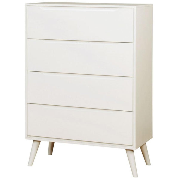 Furniture of America Lennart II 4-Drawer Chest CM7386WH-C IMAGE 1