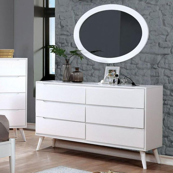 Furniture of America Lennart II Dresser Mirror CM7386WH-MO IMAGE 1