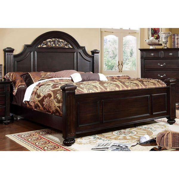 Furniture of America Syracuse California King Poster Bed CM7129CK-BED IMAGE 1