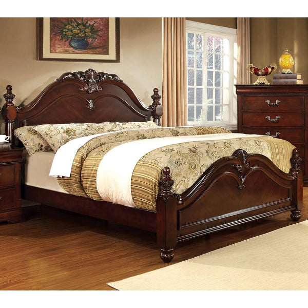 Furniture of America Mandura California King Poster Bed CM7260CK-BED IMAGE 1