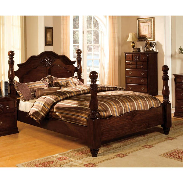 Furniture of America Tuscan II King Poster Bed CM7571EK-BED IMAGE 1