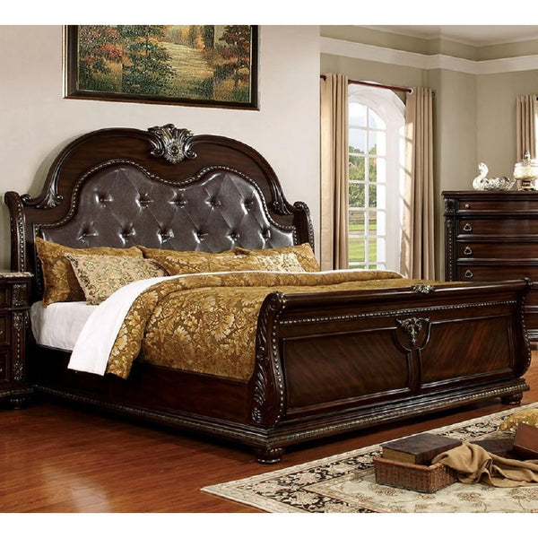 Furniture of America Fromberg California King Sleigh Bed CM7670CK-BED IMAGE 1