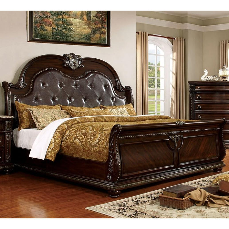 Furniture of America Fromberg King Sleigh Bed CM7670EK-BED IMAGE 1