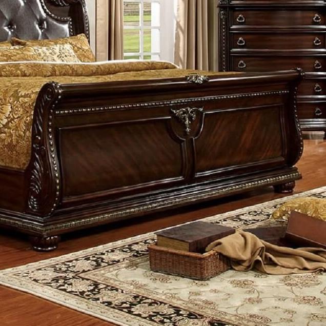 Furniture of America Fromberg King Sleigh Bed CM7670EK-BED IMAGE 3