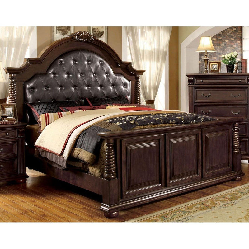 Furniture of America Esperia King Upholstered Panel Bed CM7711EK-BED IMAGE 1