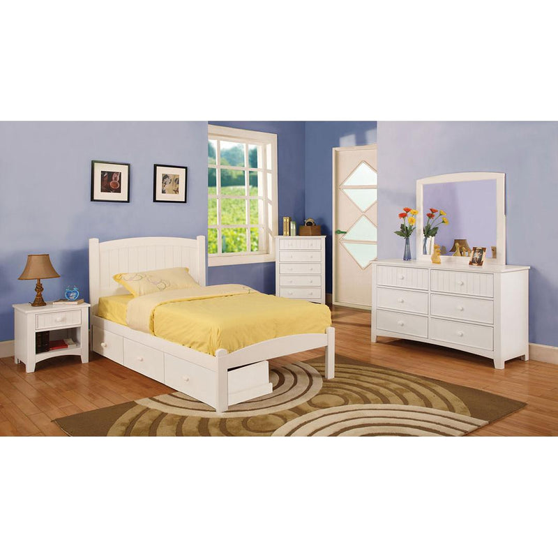 Furniture of America Corry 1-Drawer Kids Nightstand CM7905WH-N IMAGE 3