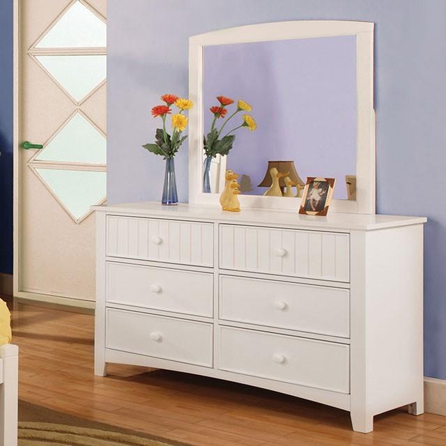 Furniture of America Corry 6-Drawer Kids Dresser CM7905WH-D IMAGE 3