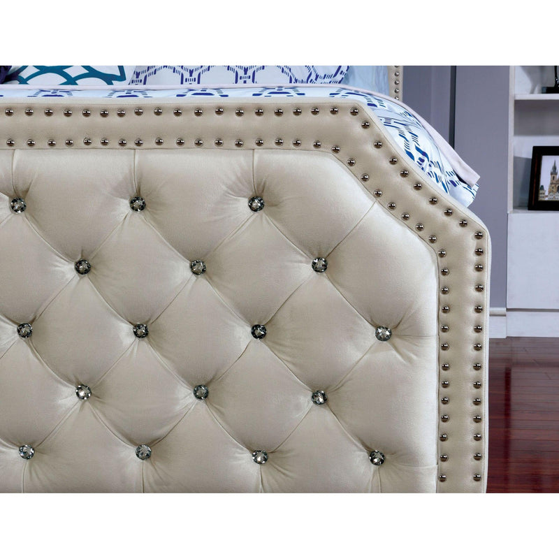 Furniture of America Claudine Full Upholstered Panel Bed CM7675F-BED IMAGE 4