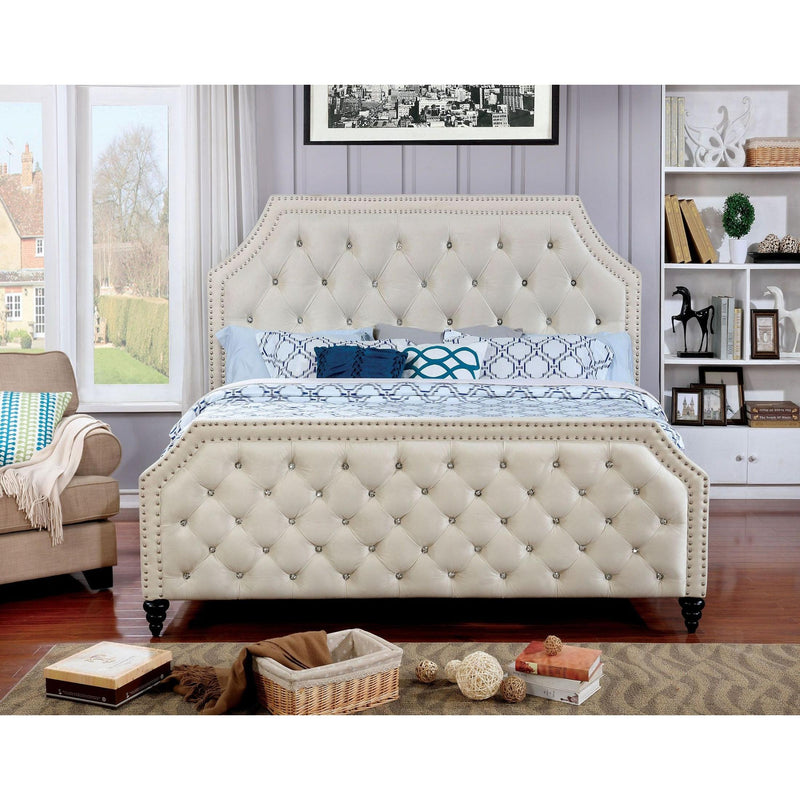 Furniture of America Claudine Full Upholstered Panel Bed CM7675F-BED IMAGE 5